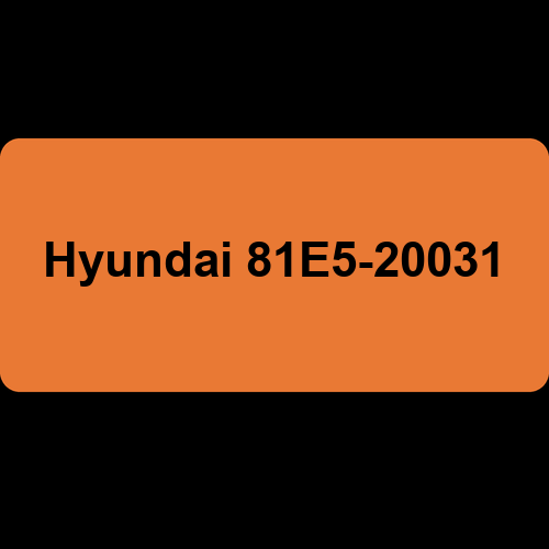 Hyundai 81E5-20031